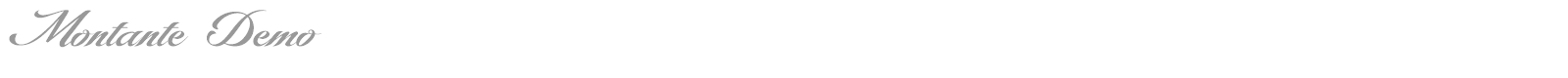 Montante font preview